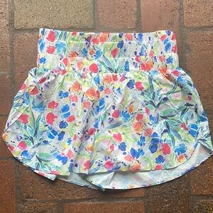 TCEC Vibrant Multicolor Floral Athletic Shorts